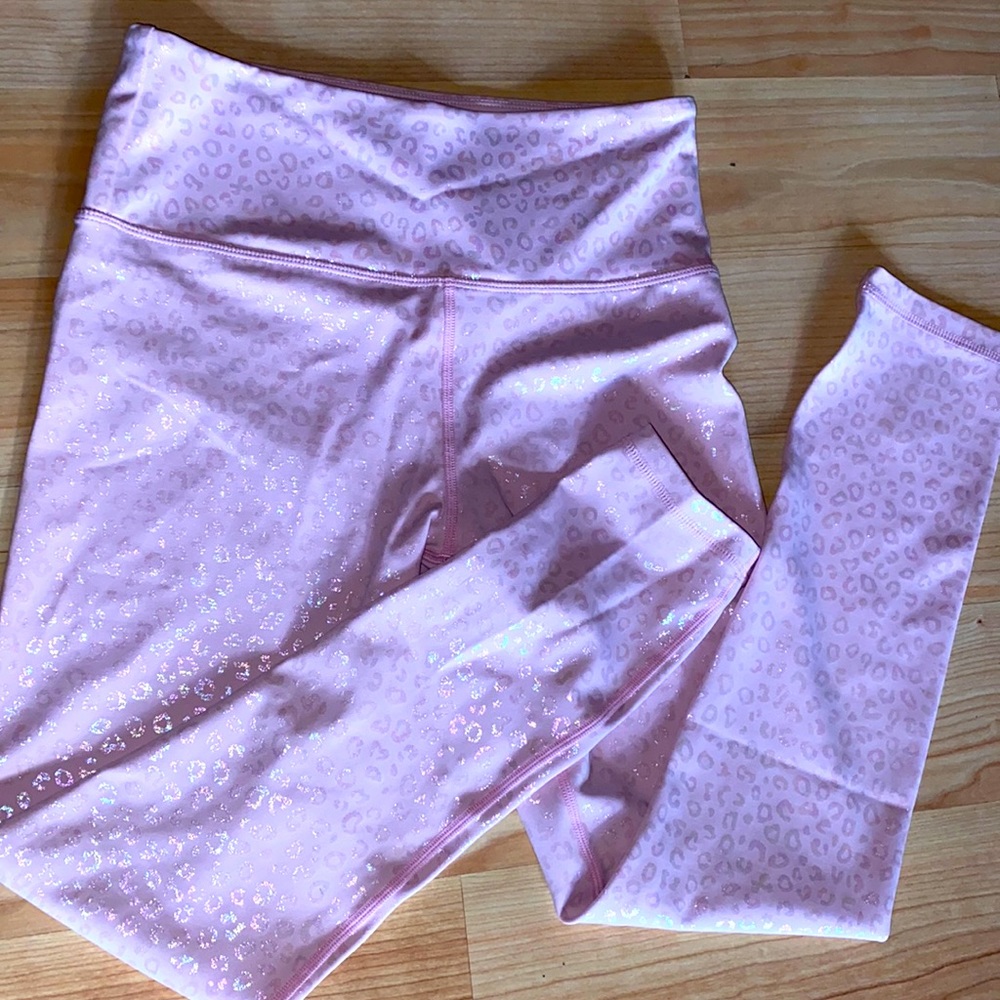 Zyia pink leopard light n tight size 4